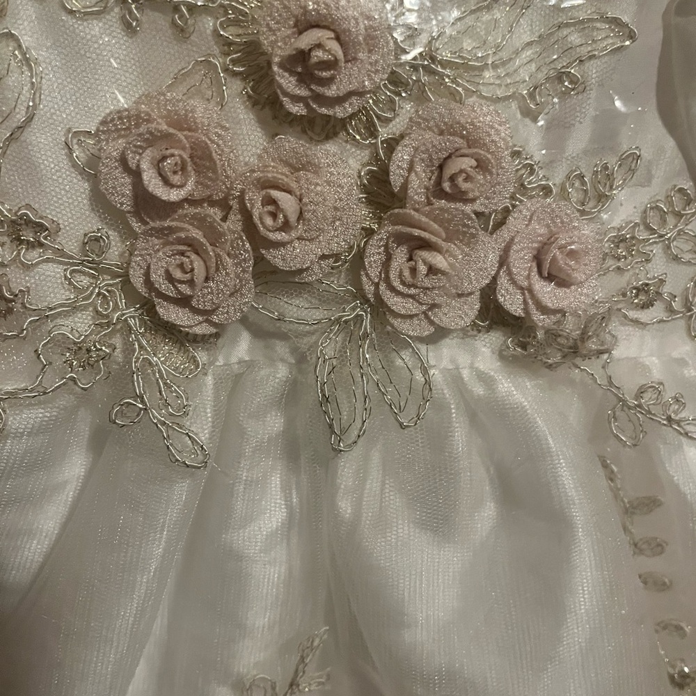 New-9 month Macis Design dress in Ivory.